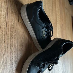 CLOSET CLOSING!! Black adidas with gold detail